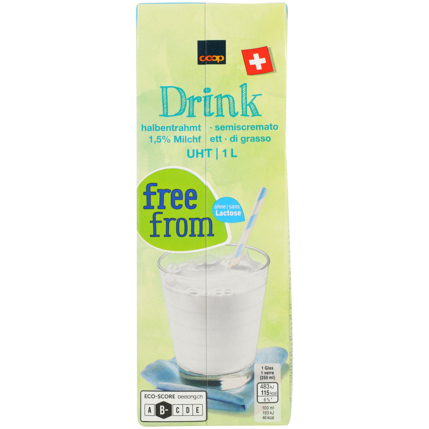 Free From Milch Drink 1,5% Milchfett UHT lactosefrei -