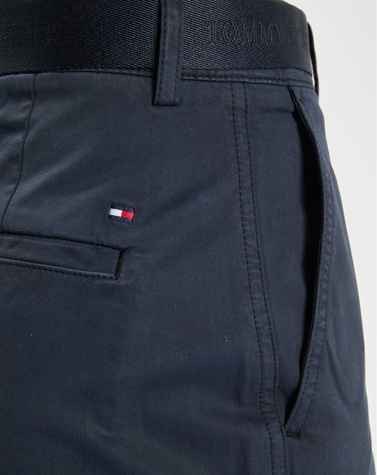 Tommy Hilfiger Pantalon Chino Tapered Blend bleu marine
