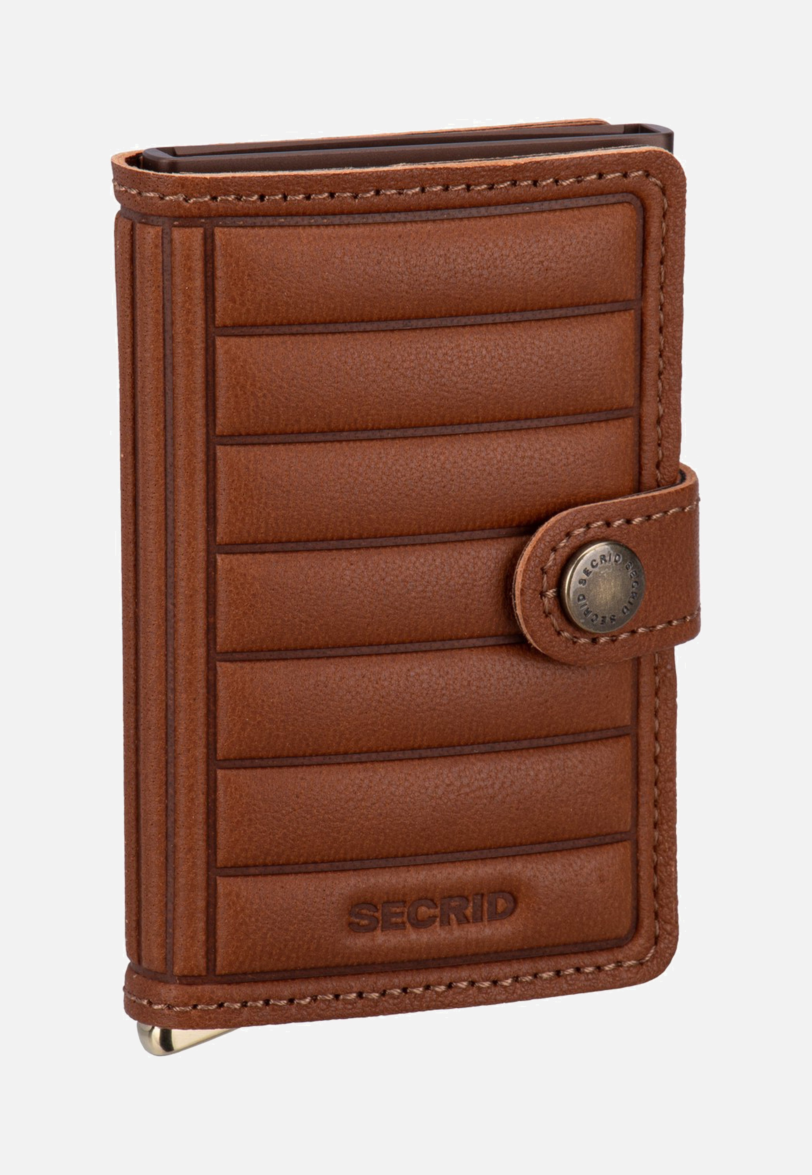 Premium Miniwallet+ Emboss Lin Cognac - Portemonnaie