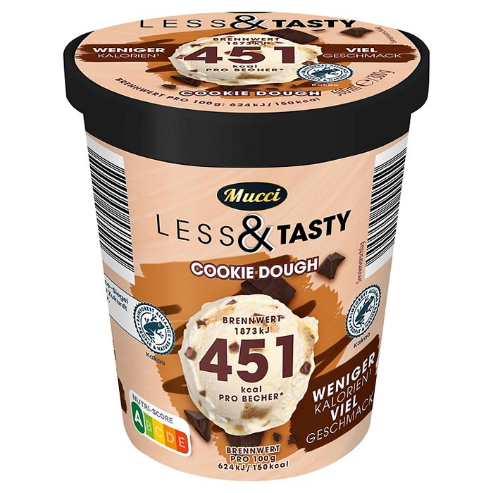 MUCCI Less and Tasty 0,5 l, Cookie Dough