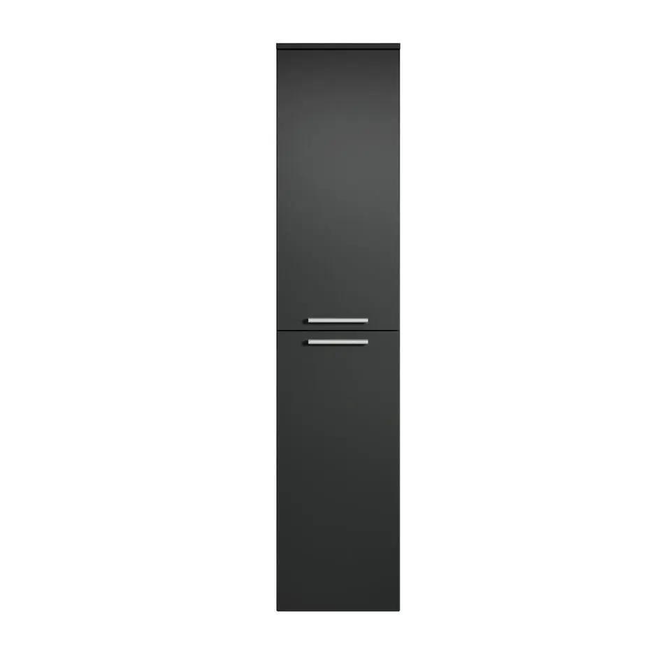 Badplaats Badkamerkast Saturnus 35 x 35 x 130 cm - Zwart - Hangende Kolomkast