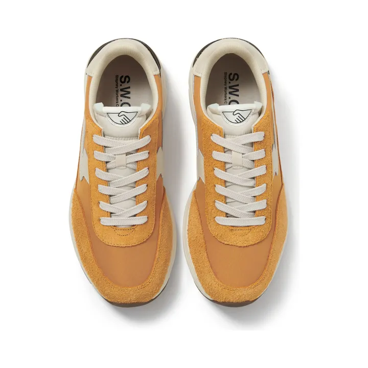 Stepney Workers Club Baskets Osier S-Strike Raw Suede Mix | Jaune