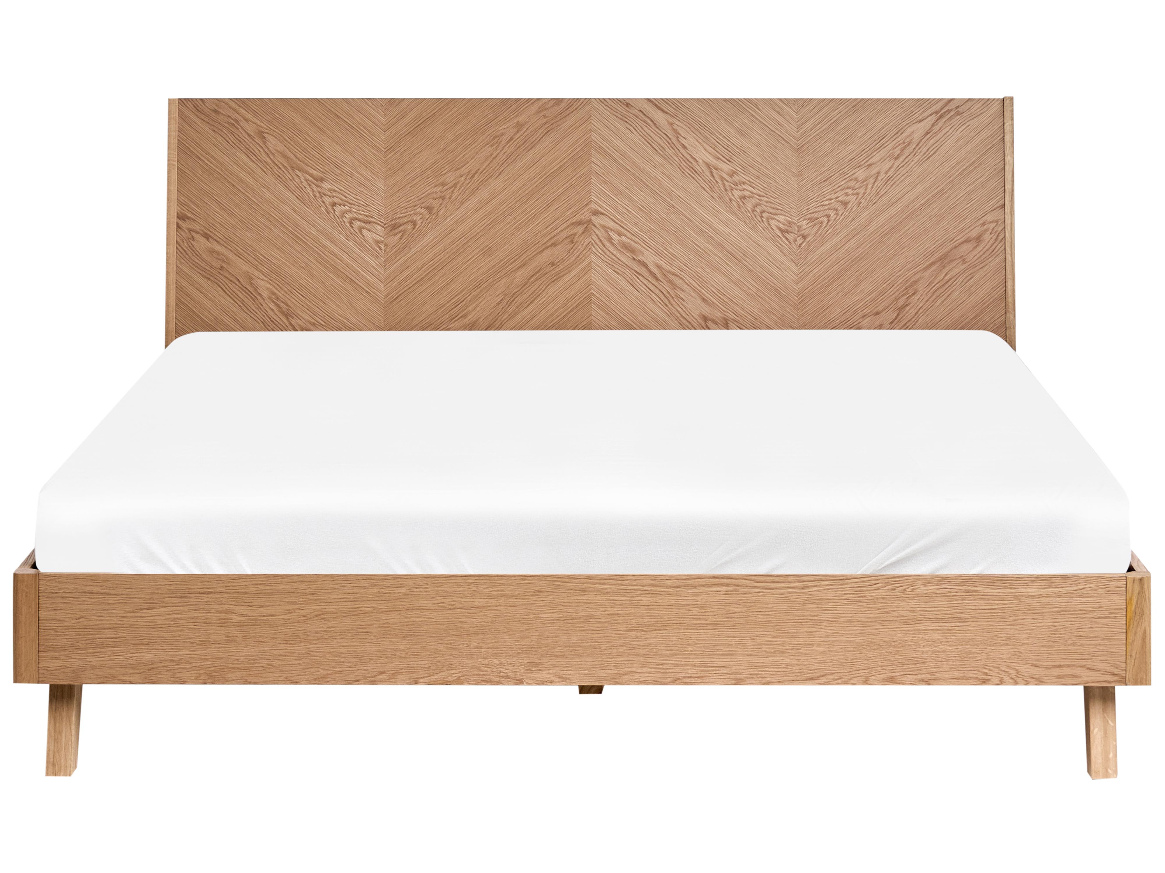Bed WIZERNES 180 x 200 cm Licht eikenhout