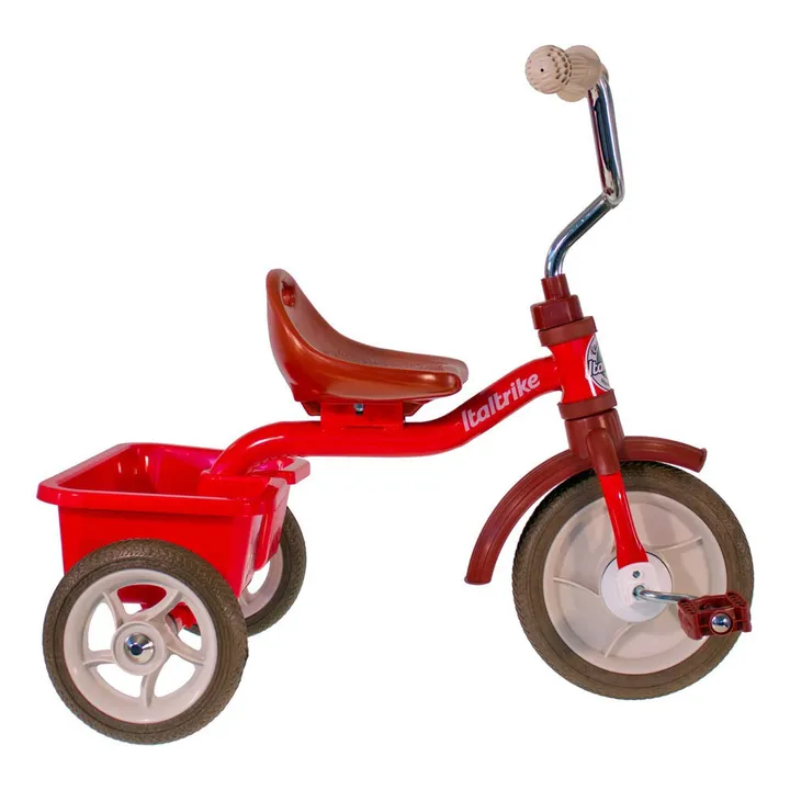 Italtrike Tricycle avec bac de transport | Rouge