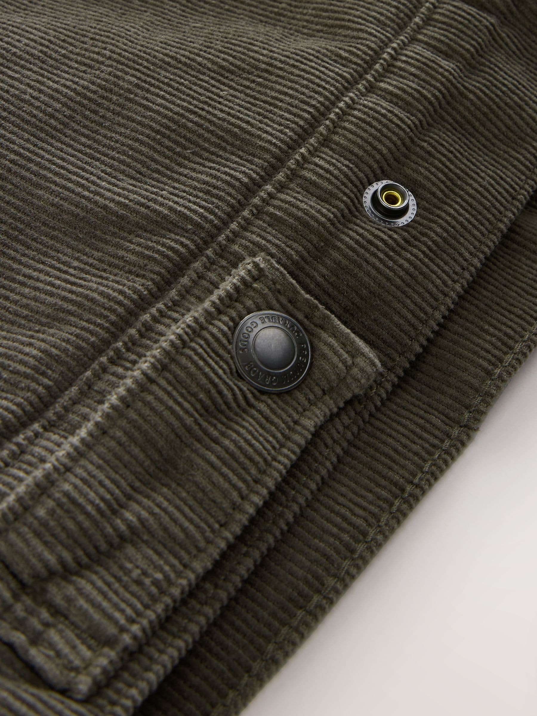 Paddenstoelbruin - Corduroy Borg Lined Jacket