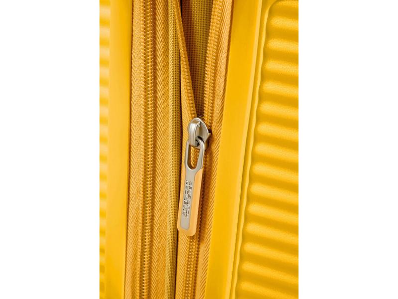 American Tourister Reisekoffer Soundbox 71.5 l, Golden Yell Ideal für einwöchige Reise