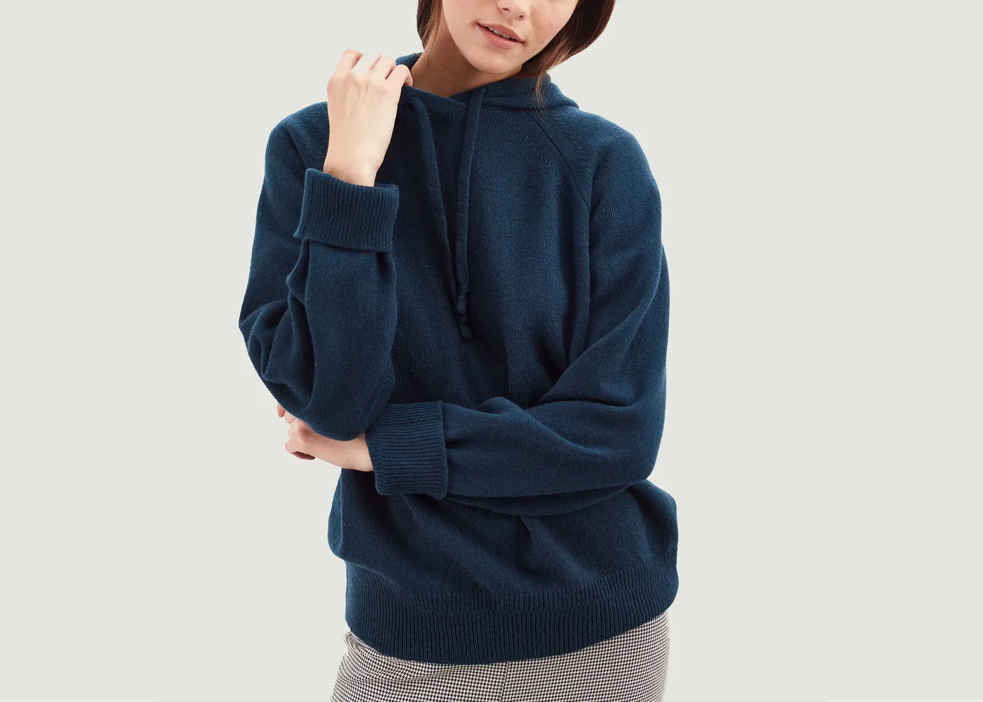 Pull à Capuche en Cachemire Tricot