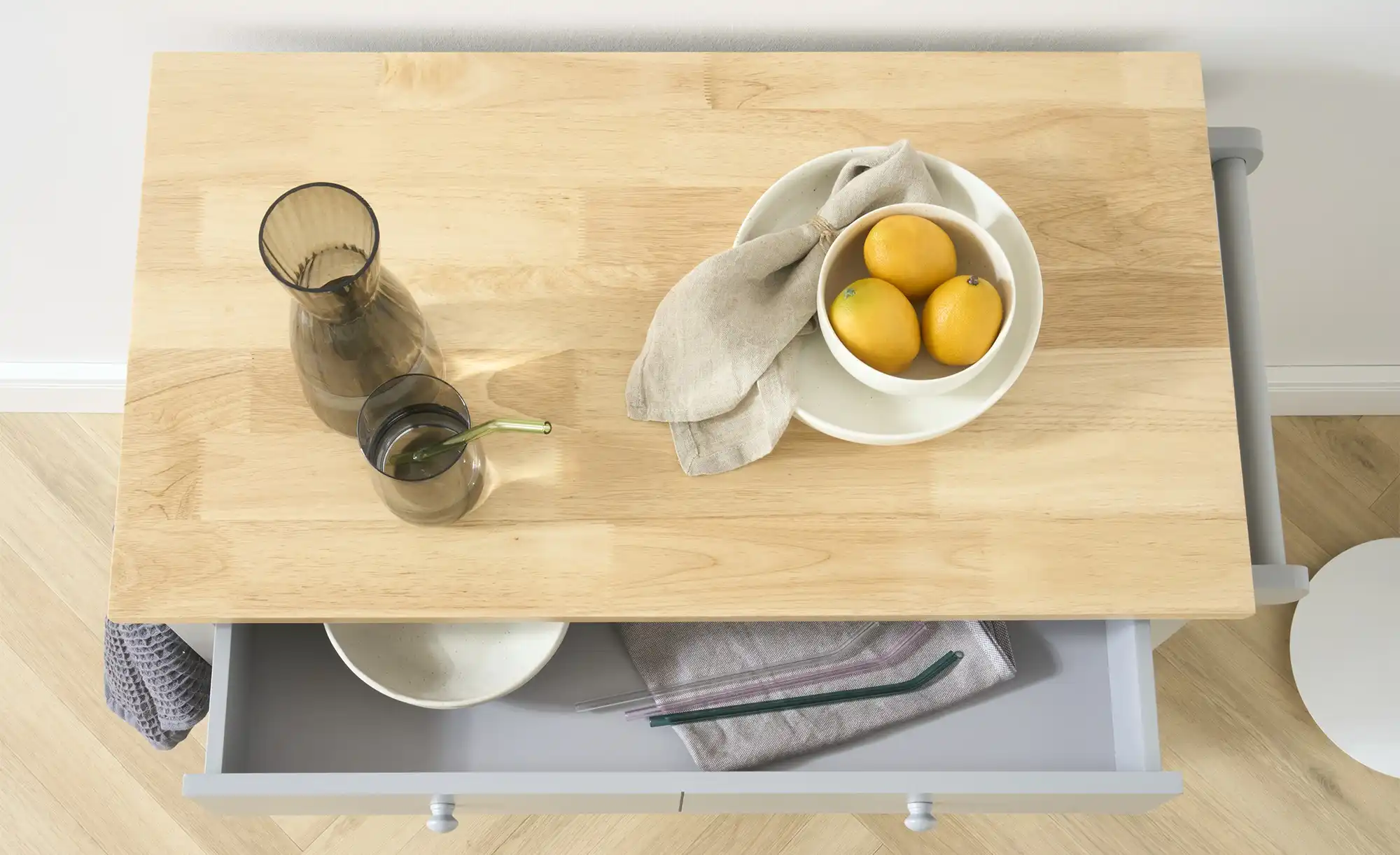 Servierwagen in Landhaus-Optik Butcher