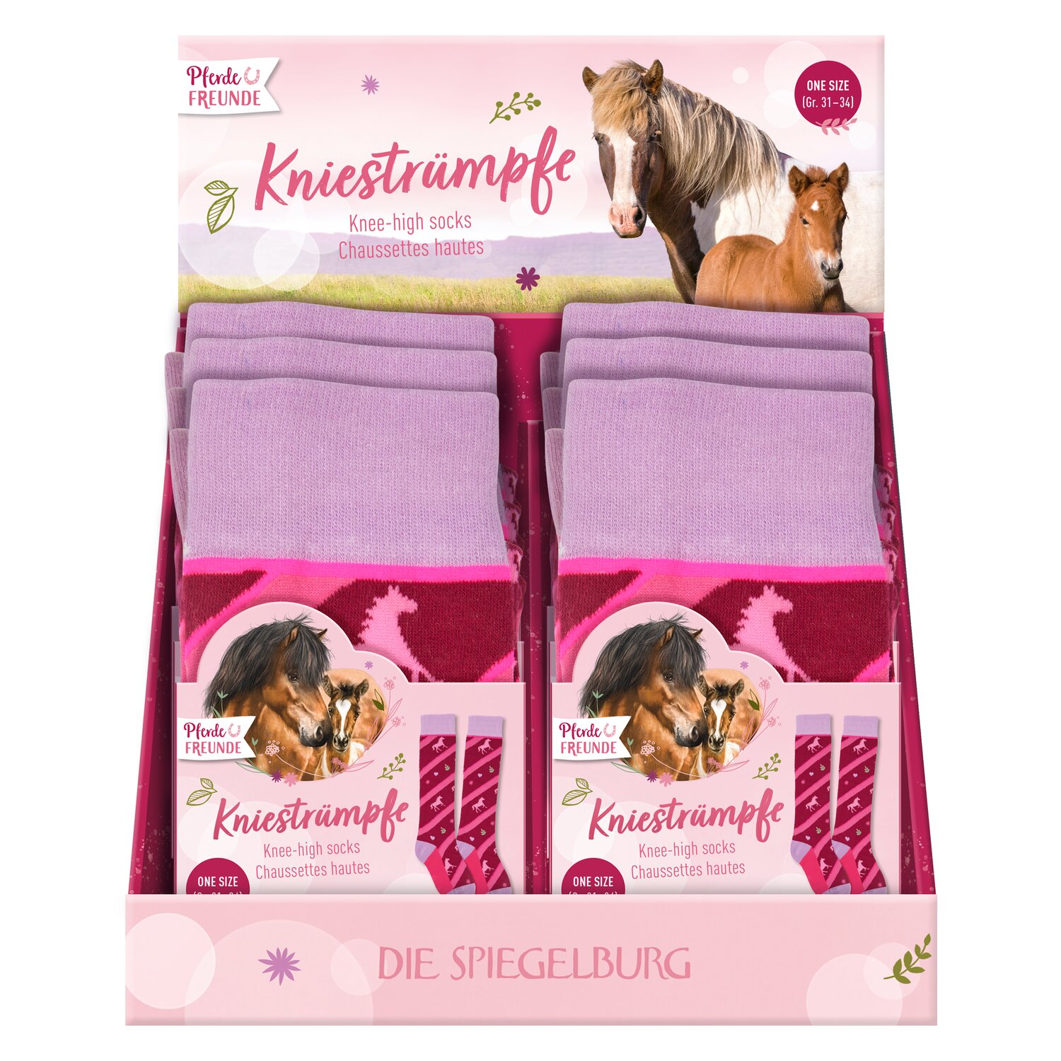 DIE SPIEGELBURG Pferdefreunde Kniestrümpfe