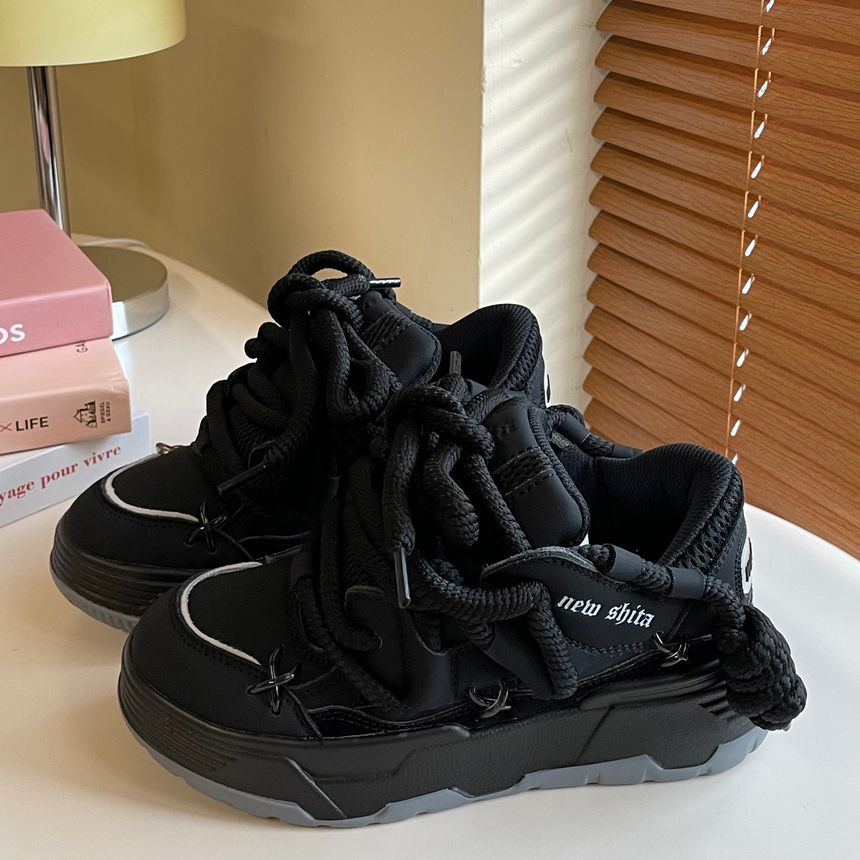Asterisk - Platformpaneel Mesh Sneakers