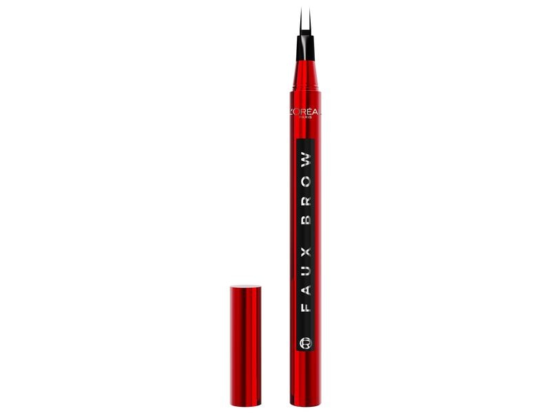 L'Oréal Paris Augenbrauenstift Infaillible Faux Brow Ebony Augenbrauenstift mit innovativer Doppelspitze für natürliche, volle Augenbrauen