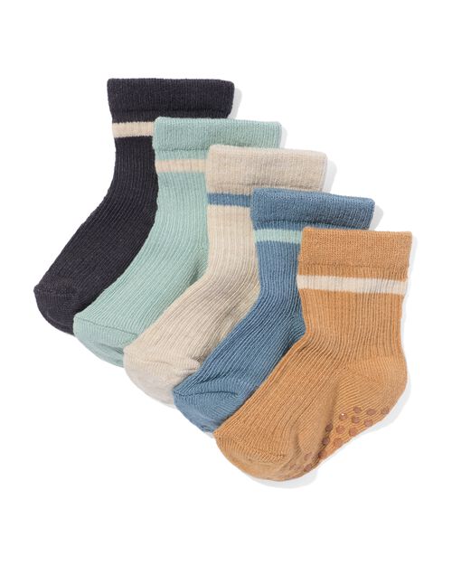 chaussettes bébé en bambou - 5 paires  marron
