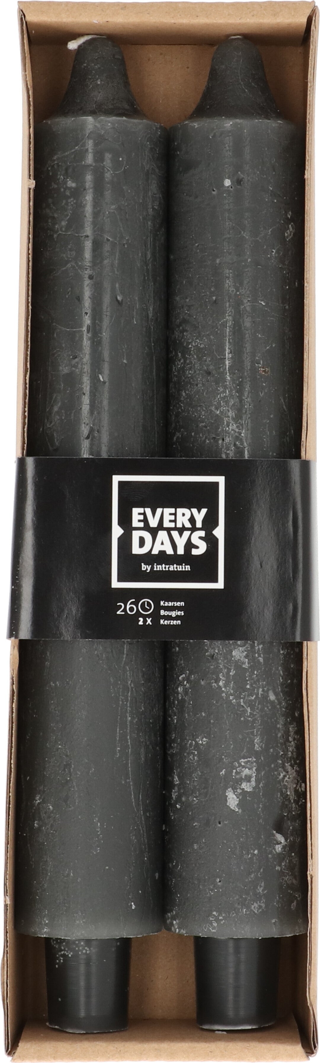 Everydays dinerkaars Rustic grijs 26 uur 2 stuks