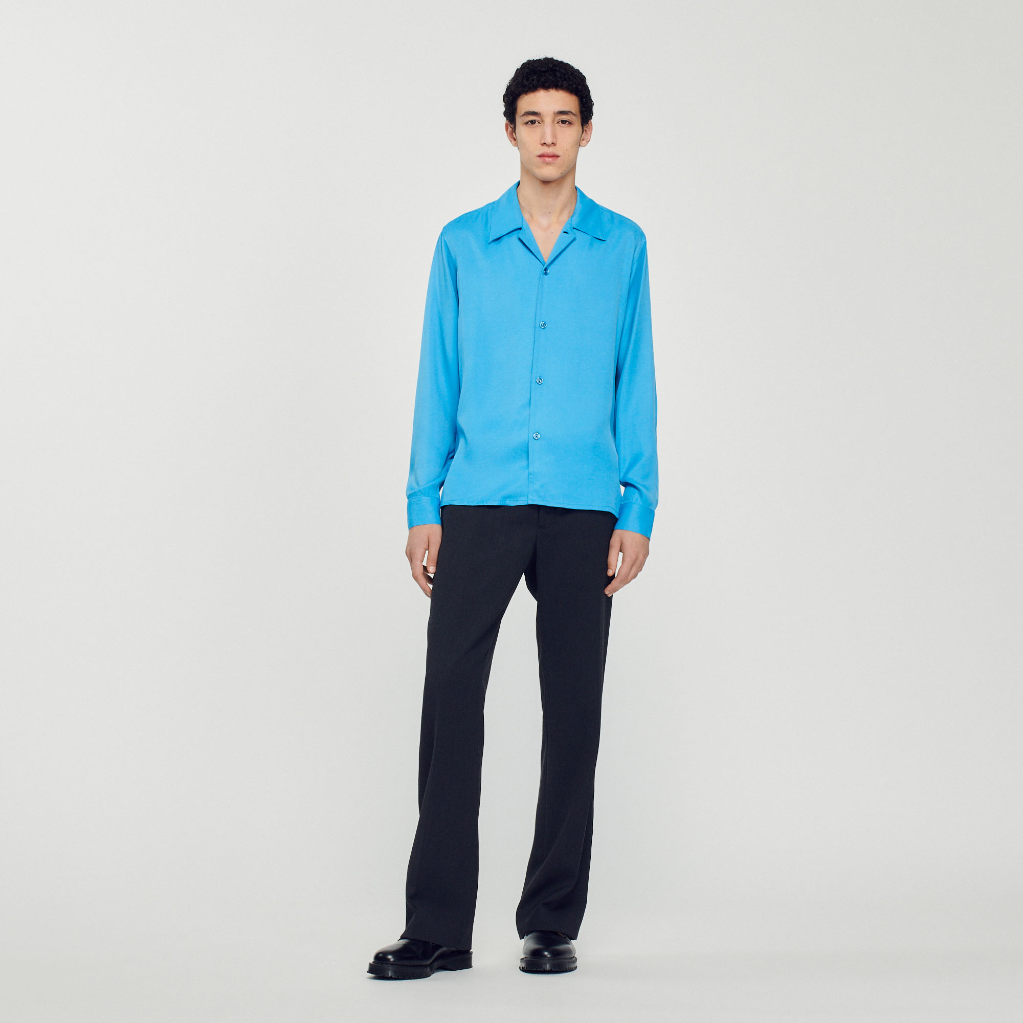 Chemise fluide col requin Homme
