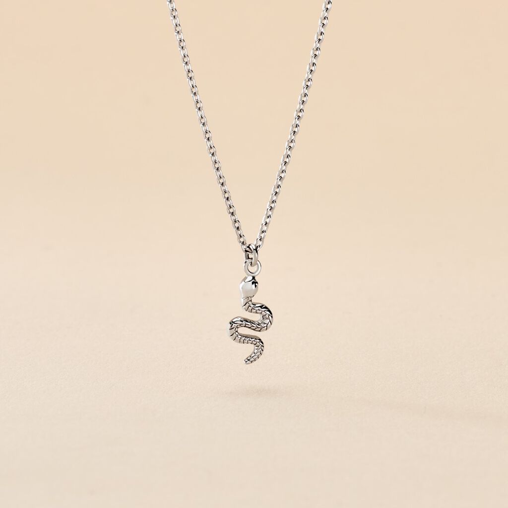 Collier Oria Argent Blanc