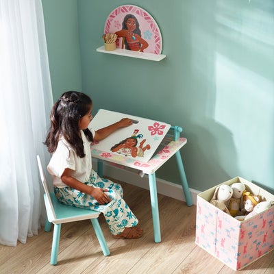 Disney Vaiana Skrivebord med Stol, Blå