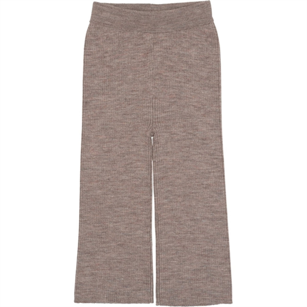 Natural Melange Merino Bred Rib Bukser
