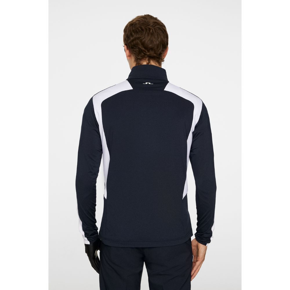 Leander Quarter Zip Midlayer Herre Navy
