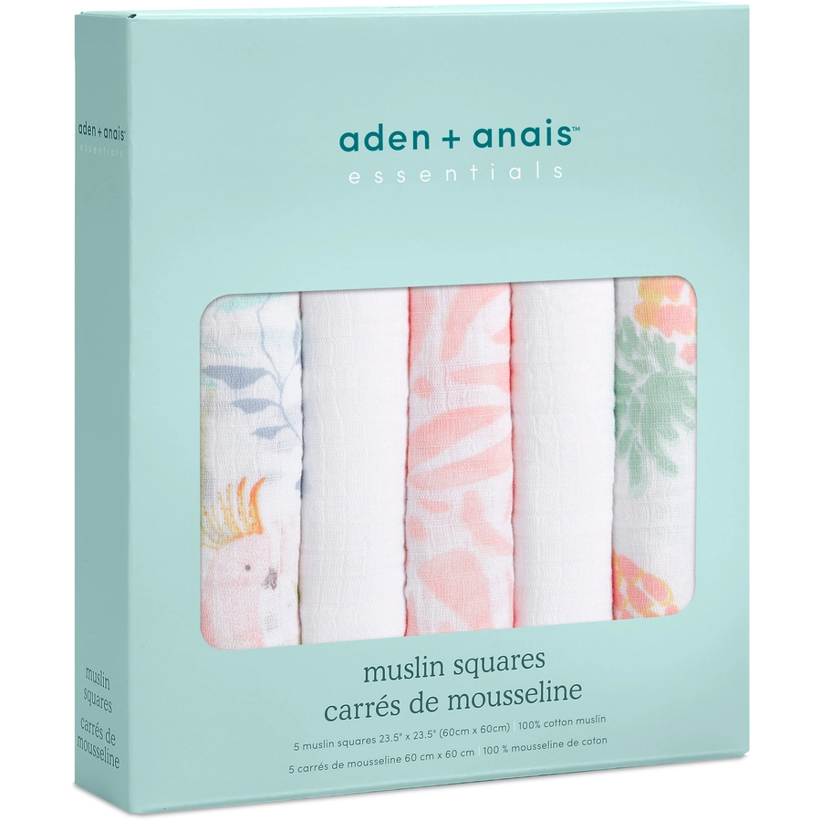 aden + anais™ essentials Spucktücher tropicalia 5er-Pack