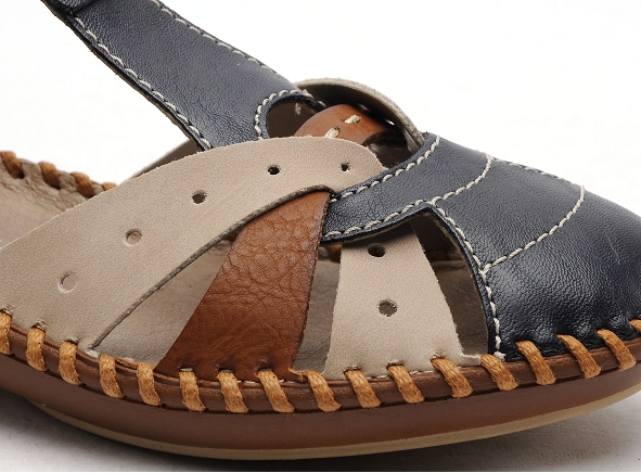 Rieker nu pieds plats femme m1655 bleu