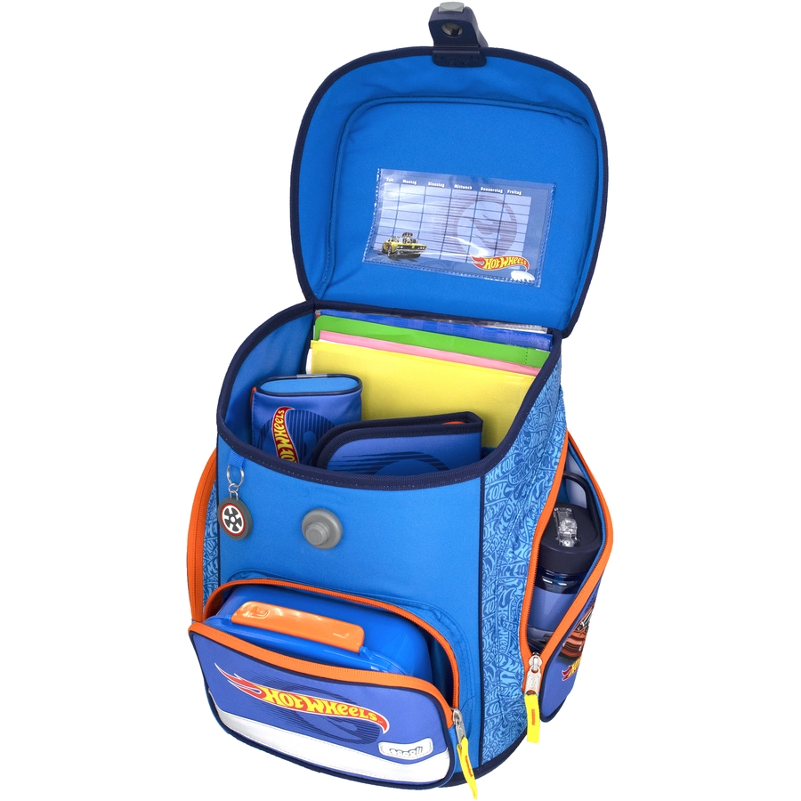 Scooli EasyFit Schulranzen-Set Hot Wheels, 5-teilig