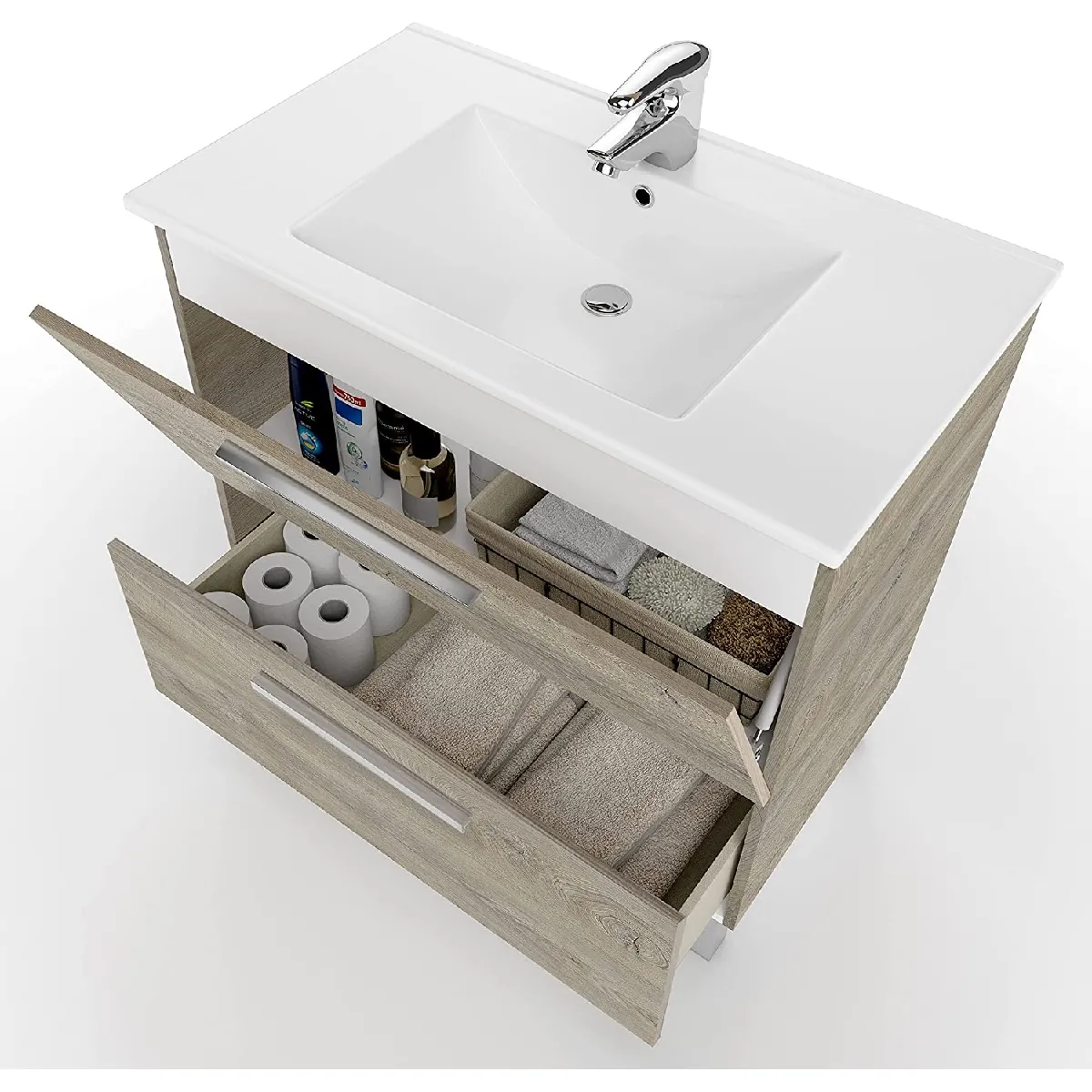 PEGANE Meuble salle de bain 80 cm