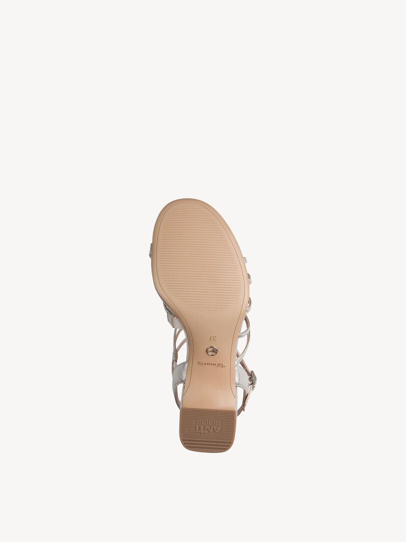 Leren Sandaaltje - metallic