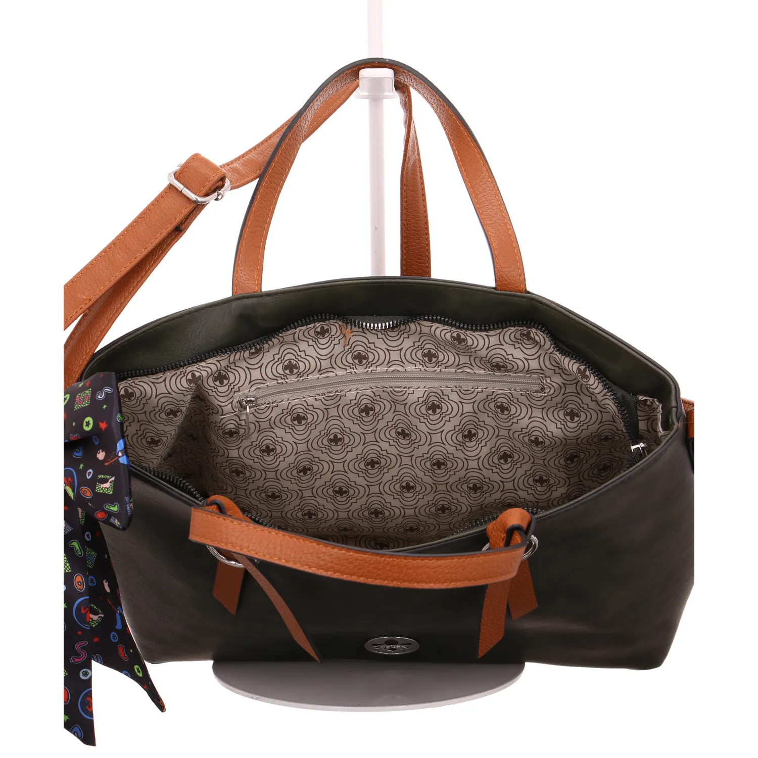 RIEKER Shopper Olive Lederimitat