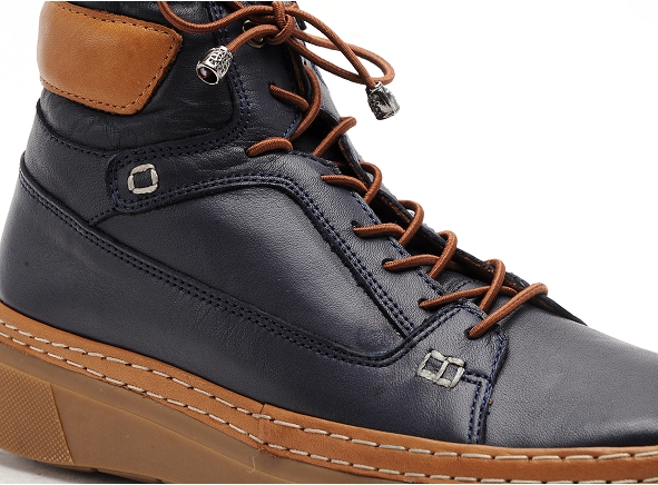 Coco abricot boots bottine plates femme mege bleu