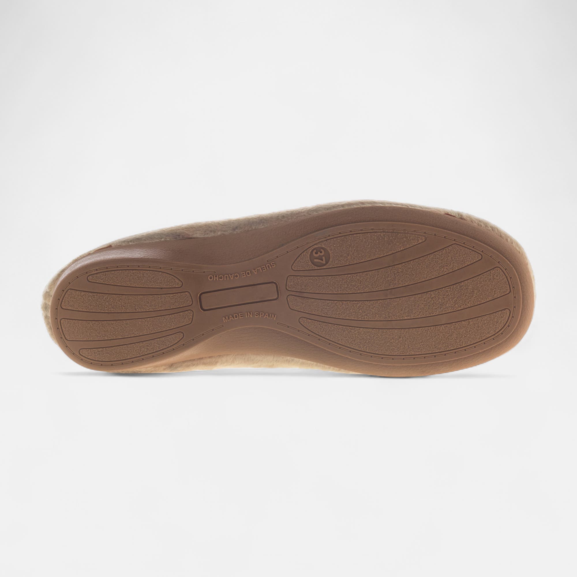 Pantoufles pieds sensibles Femme camel