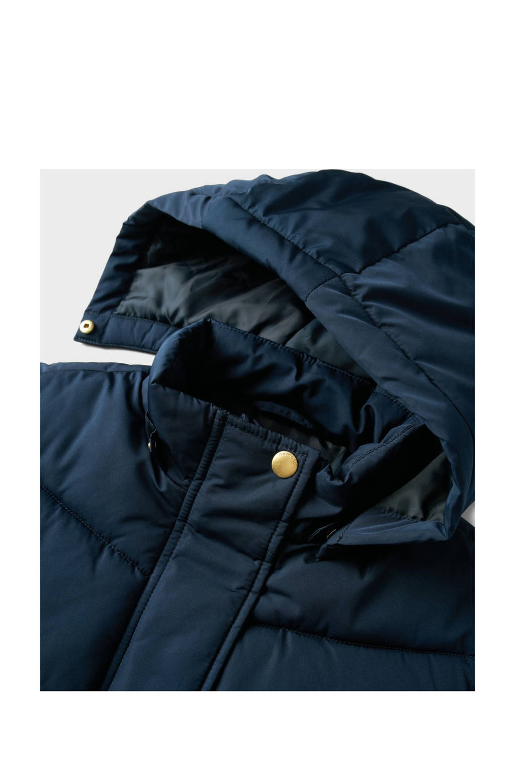 NAME IT gewatteerde winterjas NKFMEMO donkerblauw