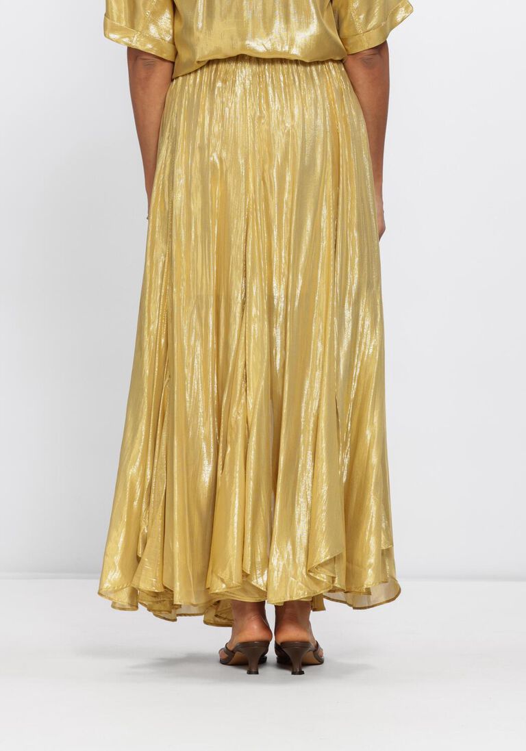 gouden mes demoiselles midirok lumiere