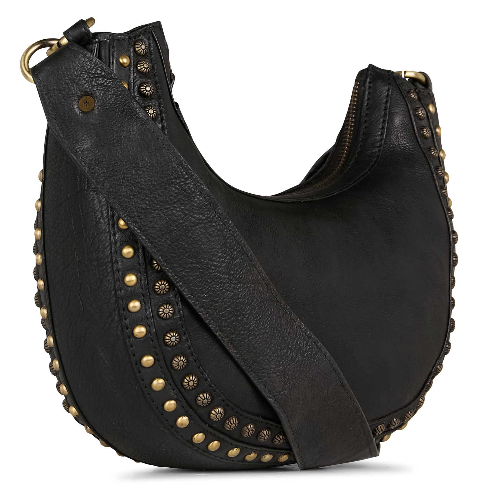 GASPARD - Sac bandoulière en cuir | Noir