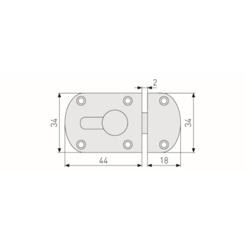 Abus deurbeveiling SRD44
