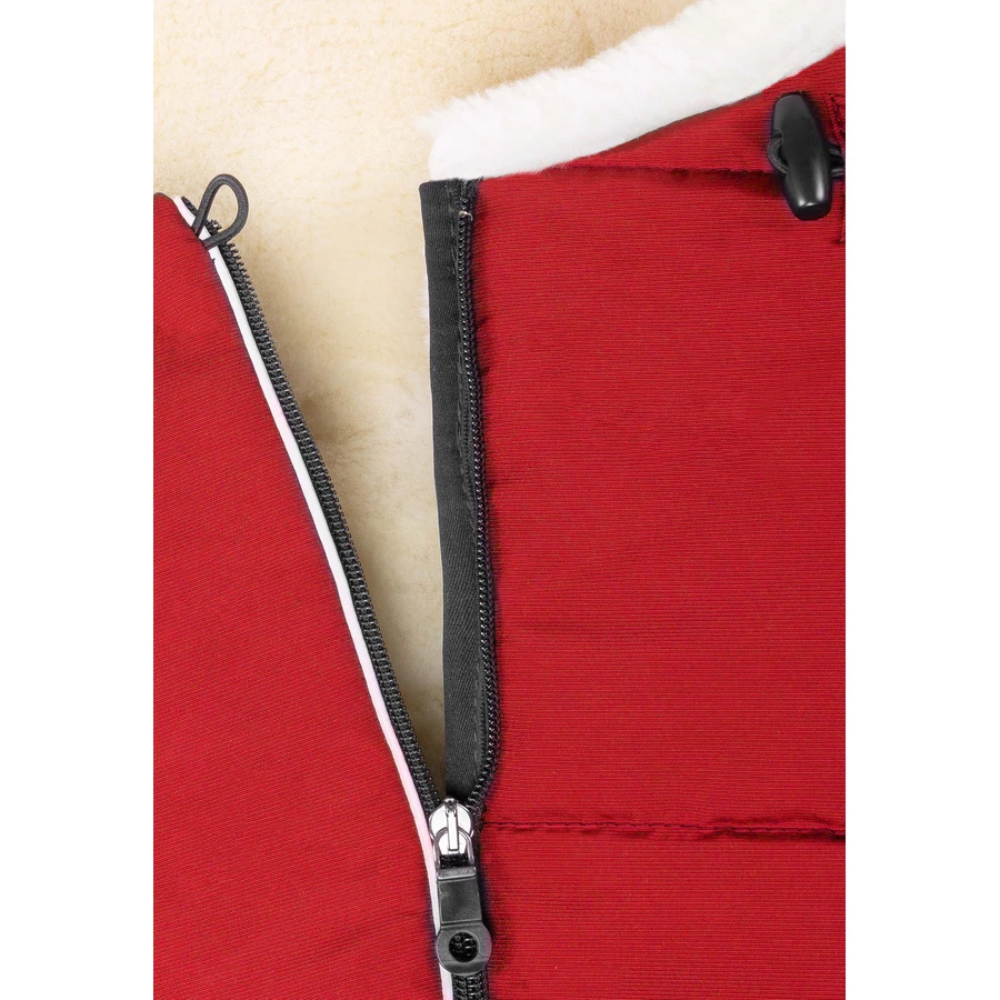 Werner Christ Baby Lammfellfußsack TULA VARIO chili red