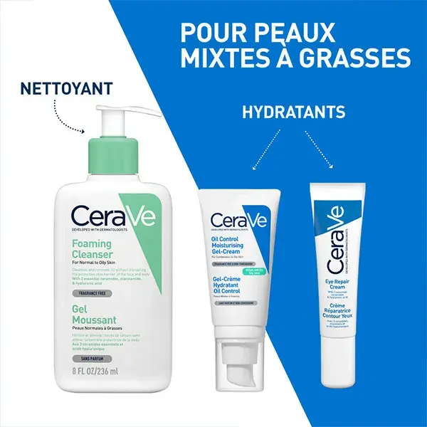 Gel-Creme Hidratante CeraVe Oil Control para Pele Mista a Oleosa 52ml