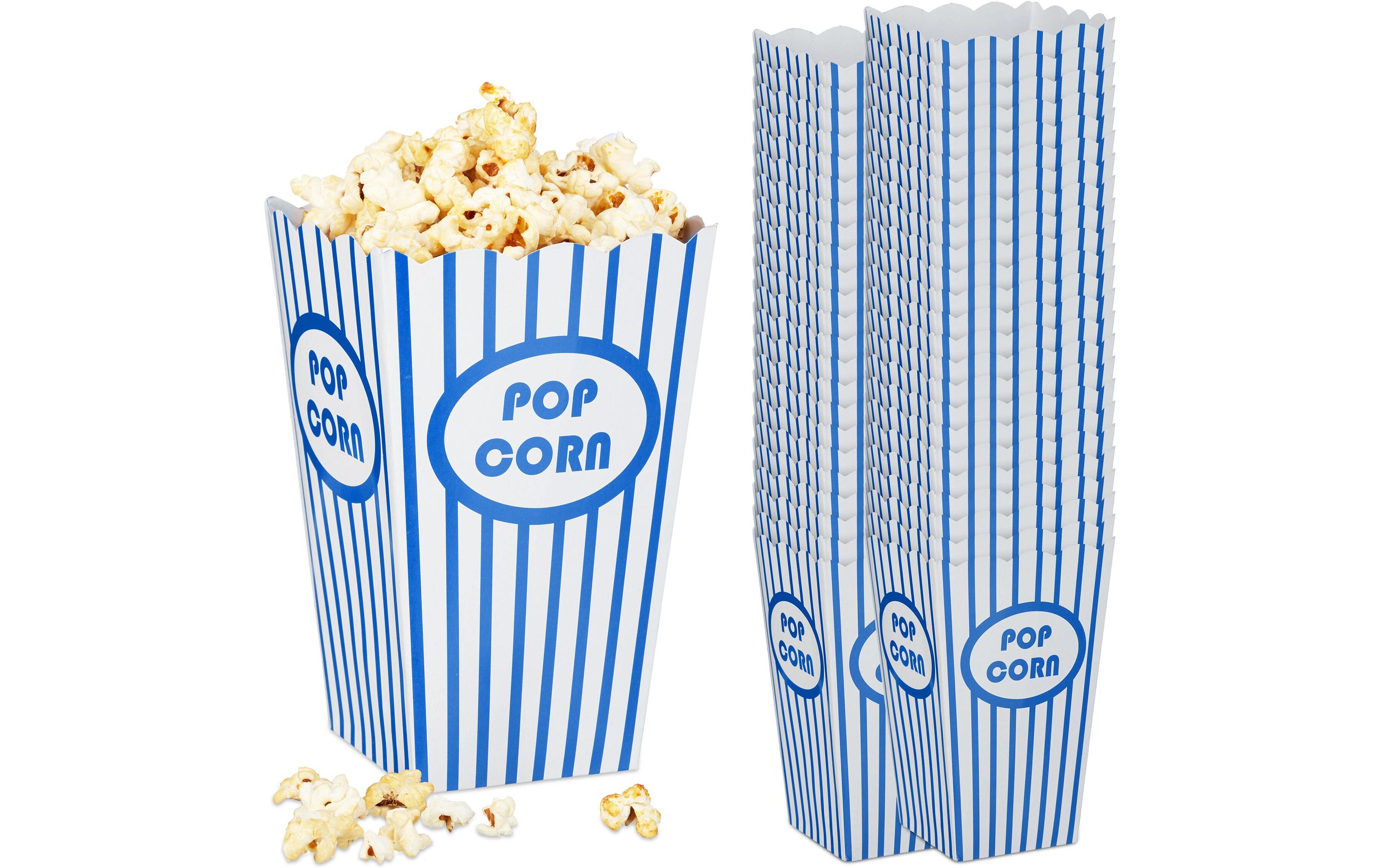 Fingerfood-Schale Blau/Weiss 48 StückPopcorntüten
