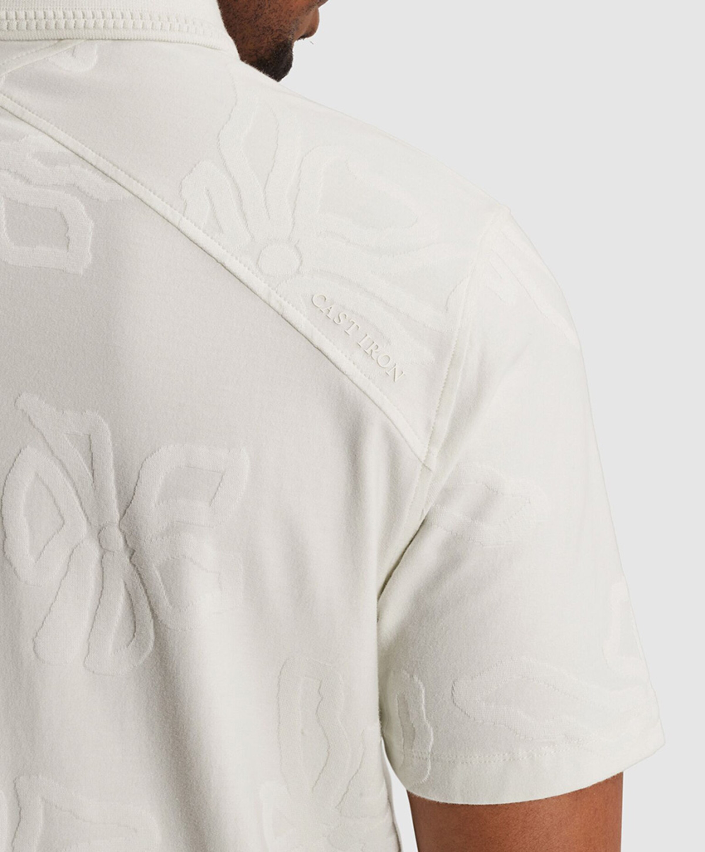Cast Iron Heren polo ecru