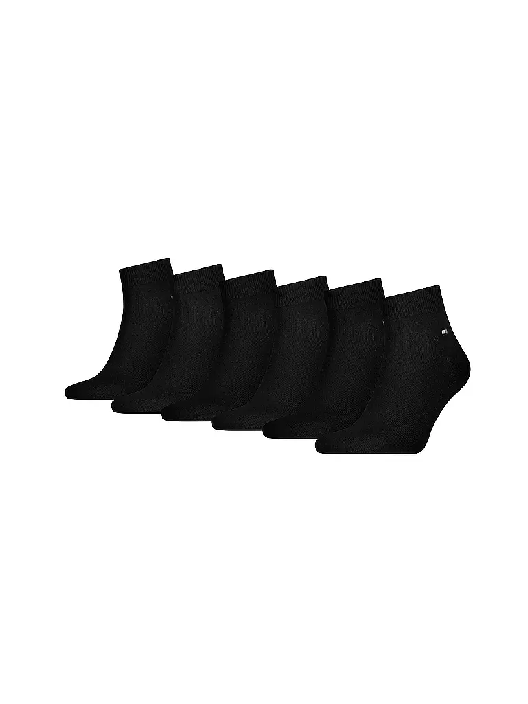 TOMMY HILFIGER Sneaker Socken 6er Pkg. Black schwarz