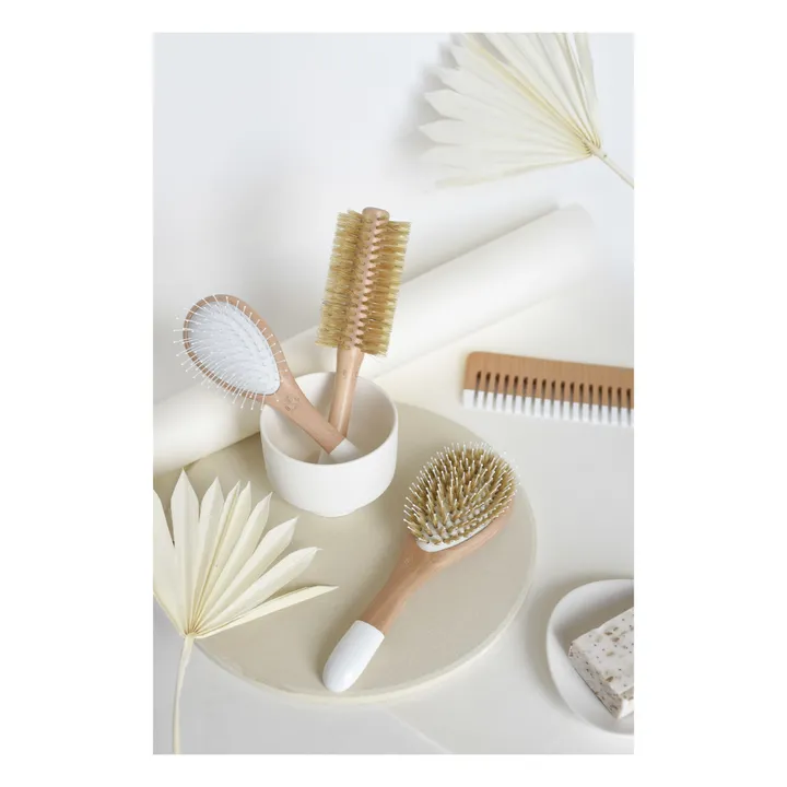 Bachca Brosse ronde en poils de sanglier