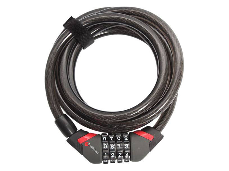 DoubleLock Coil Cable Combo 185 cm kabelslot - cijfercode