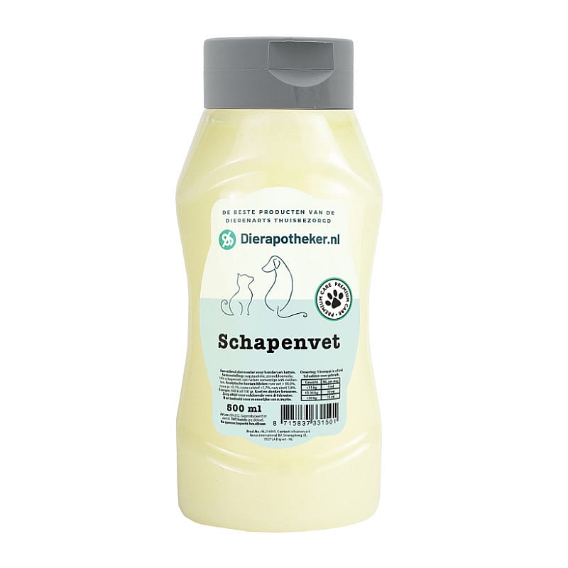 Schapenvet Knijptube Dierapotheker.nl 500 ml