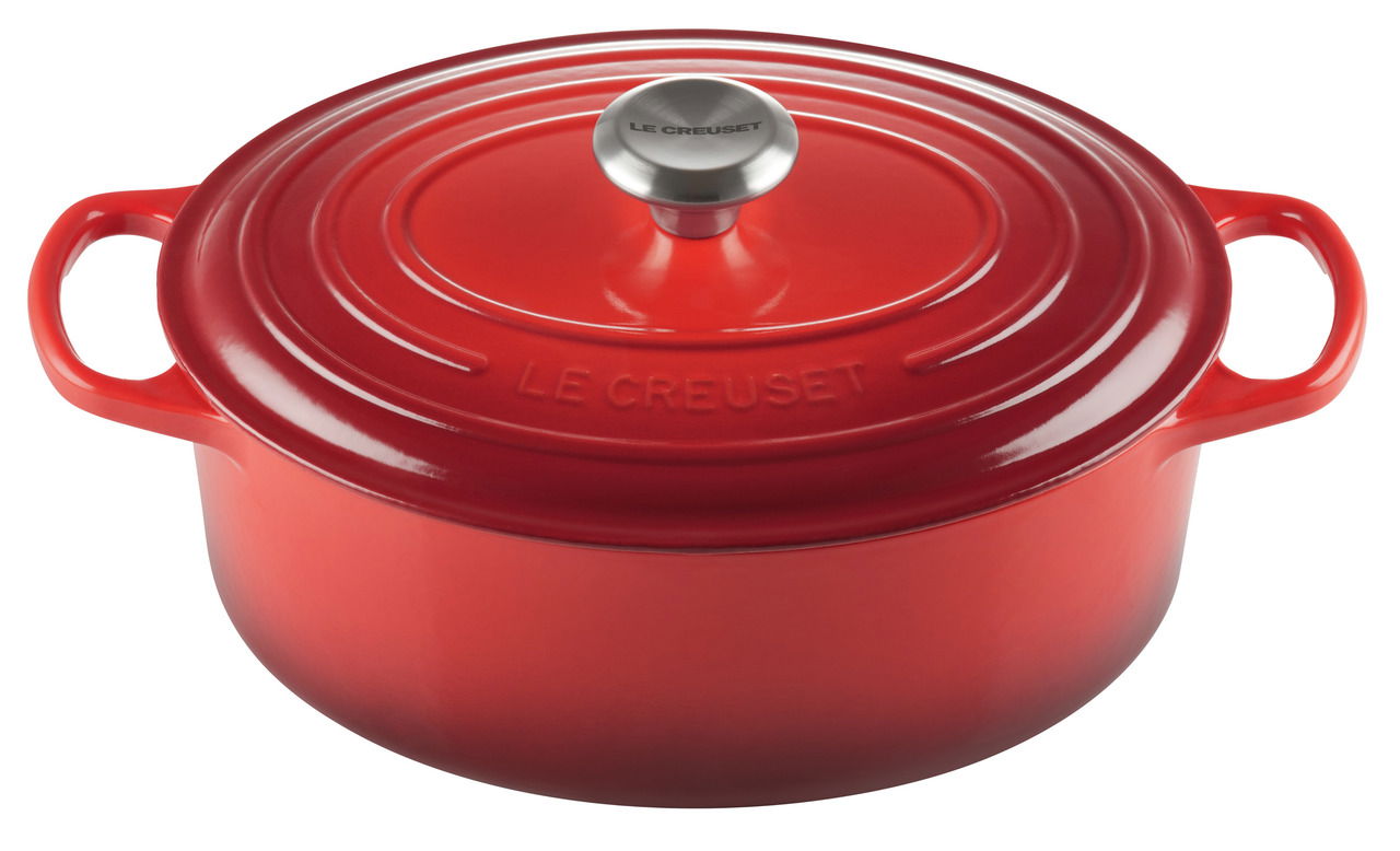 LE CREUSET Bräter Oval 29cm Kirschrot SIGNATURE