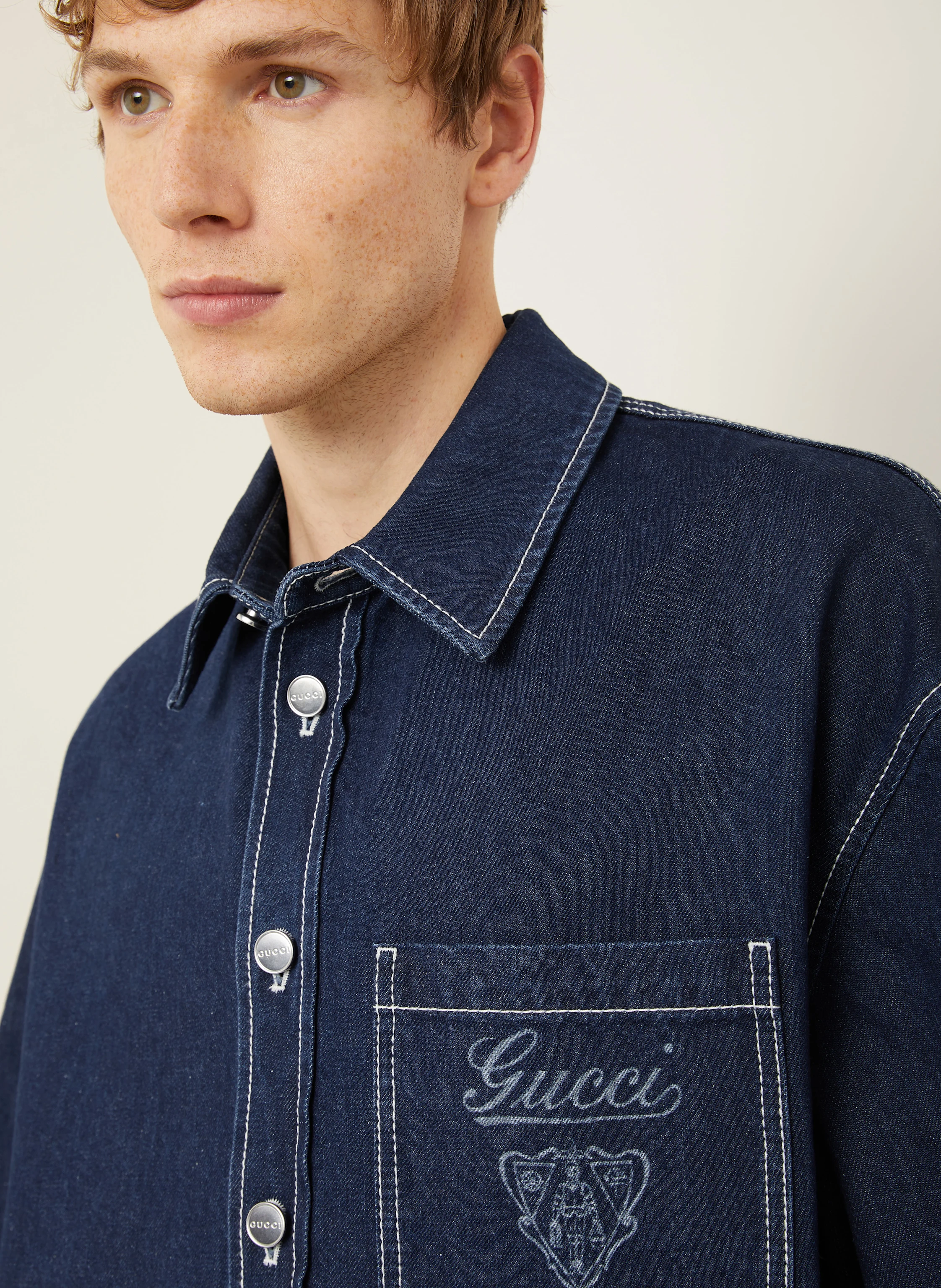 GUCCI Jeanshemd Comfort Fit