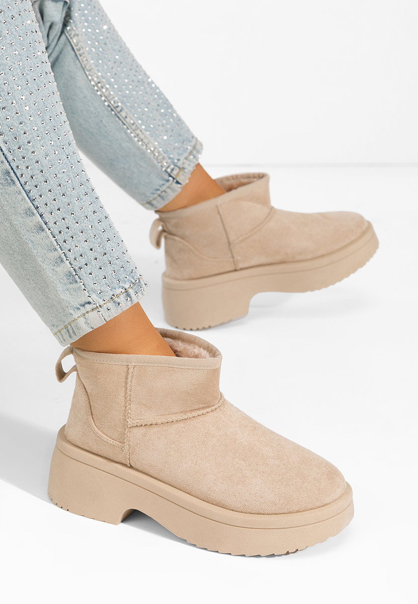 Bottes de neige femme beige Prelina