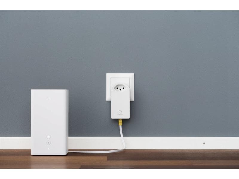 myStrom Powerline 2000 Connection Starterkit Ideal für IPTV 4K, Audio und Video Streaming und Voice over IP
