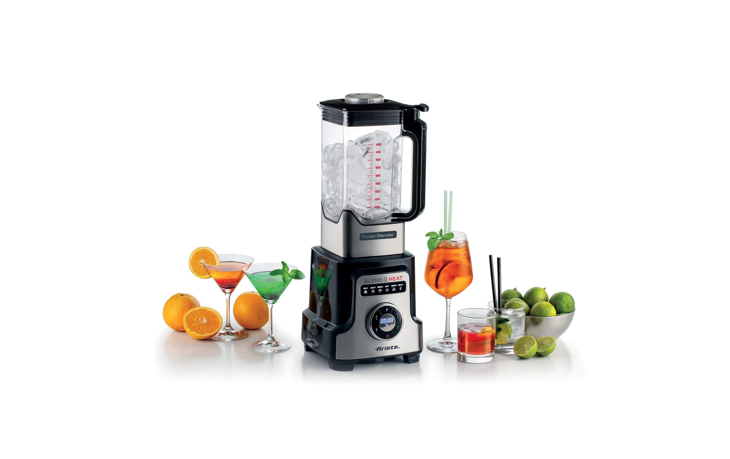 Standmixer Power Blender Schwarz/Silber<br>Multifunktionaler Blender