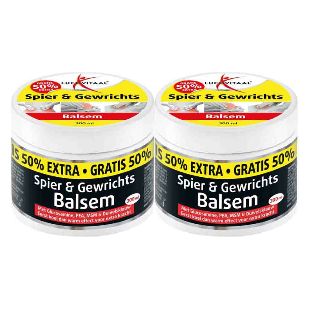 2x Lucovitaal Spier & Gewrichtsbalsem 50% Extra300 ml