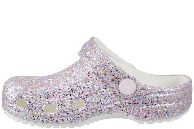 CROCS CLASSIC GLITTER CLOGS I GUMMI