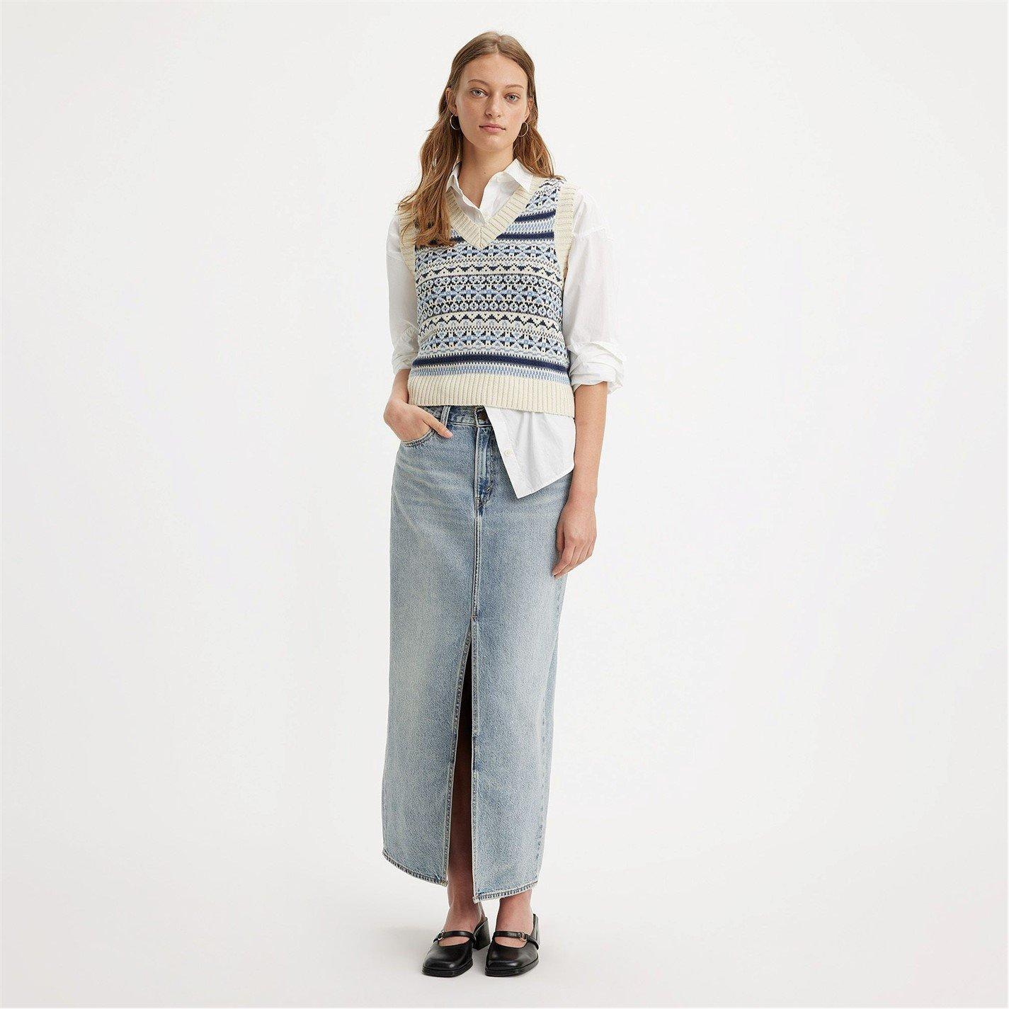 Levis Ankle Column Skirt Please Hold
